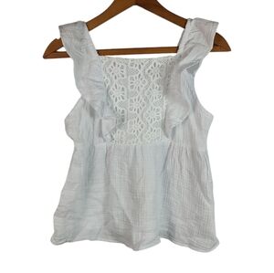 Wonder Nation Girls White Tank Top XXL (18) NWT